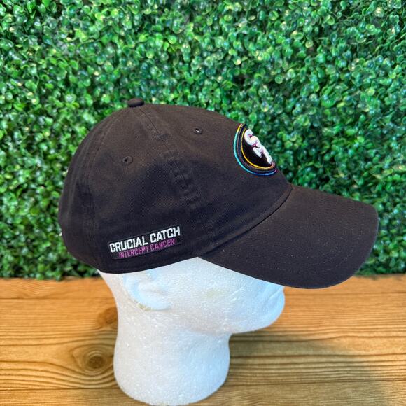 San Francisco 49ers Official Catch Intercept Cancer New Era Adjustable Hat NFL - Picture 4 of 10